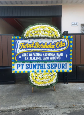 Papan Bunga Duka di Sibolga Utara